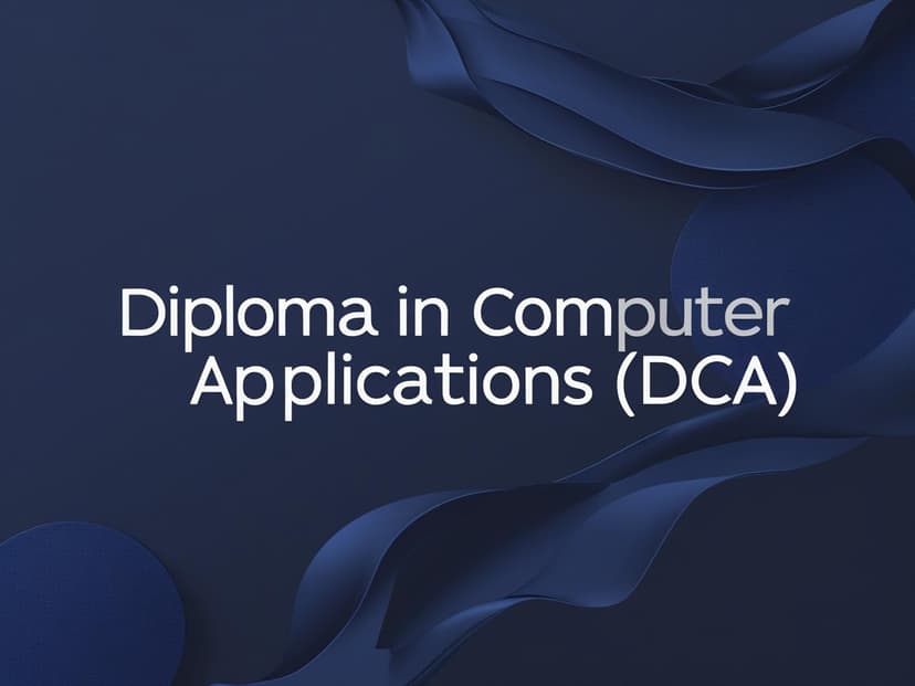 Diploma in Computer Application